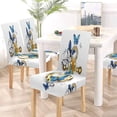 thumbnail image 5 of ZHANZZK Gold Jewelry Anchor with Morpho Butterflies Stretch Chair Cover Protector Seat Slipcover for Dining Room Hotel Wedding Party Set of 6, 5 of 6