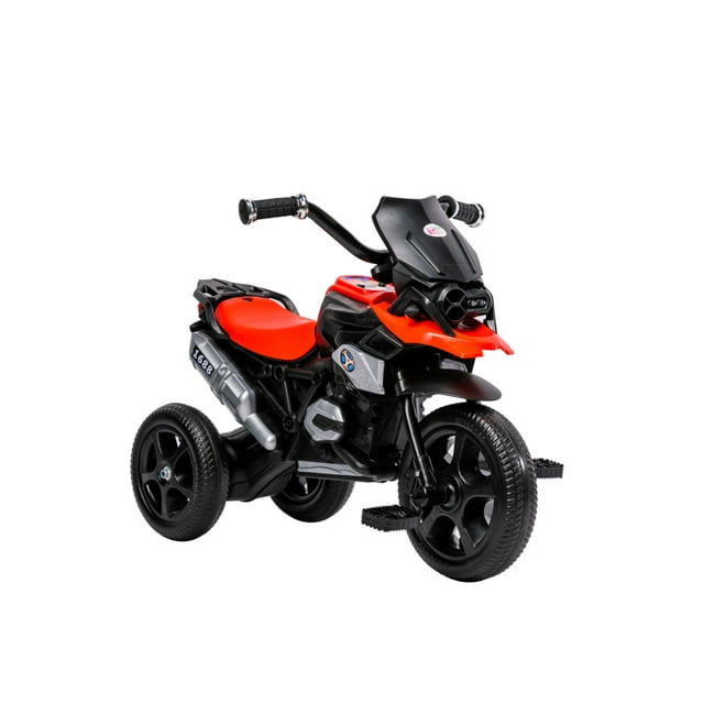 Triciclo The Baby Shop para niños con diseño de moto y luz Rojo -