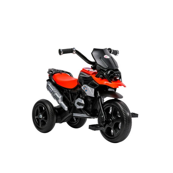 Triciclo The Baby Shop para niños con diseño de moto y luz Rojo -