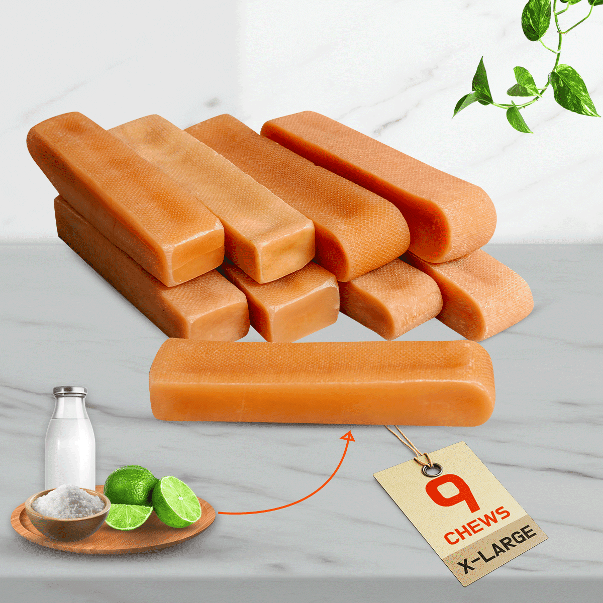 3lb Tibetan Dog Chew for Large Dogs, All-Natural Long-Lasting Tibetan Dog Chews, Natural Long- Lasting Dental Chews