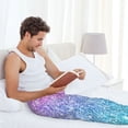 thumbnail image 6 of Picia Multicolor Glitter Mens Soft Woven Cotton Elastic Waistband Sleep Pajama Pant Lounge Sleep Pant With Pockets And Drawstring-Large, 6 of 9
