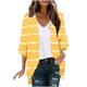 thumbnail image 1 of Mujeres de Manga Larga Tops de Moda Casual Impresión Suelta Cubrir Blusa de Cárdigan, Poliéster Suave Manga 3/4, 1 of 5