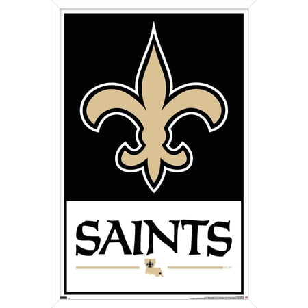 NFL New Orleans Saints – Logo 21 Wall Poster 22.375 x 34 Framed