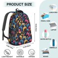thumbnail image 5 of Game Controller Black Pattern Backpack for School, Cute School Bag with Adjustable Shoulder Straps and Padded Back, 16.9"x12.6"x5.9", 5 of 5