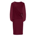 thumbnail image 4 of Robe d'Été pour Femmes 2024 Mode Grande Taille Couleur Unie Sans Manches Décontractée Robe Débardeur 50 % de Réduction!, 4 of 7