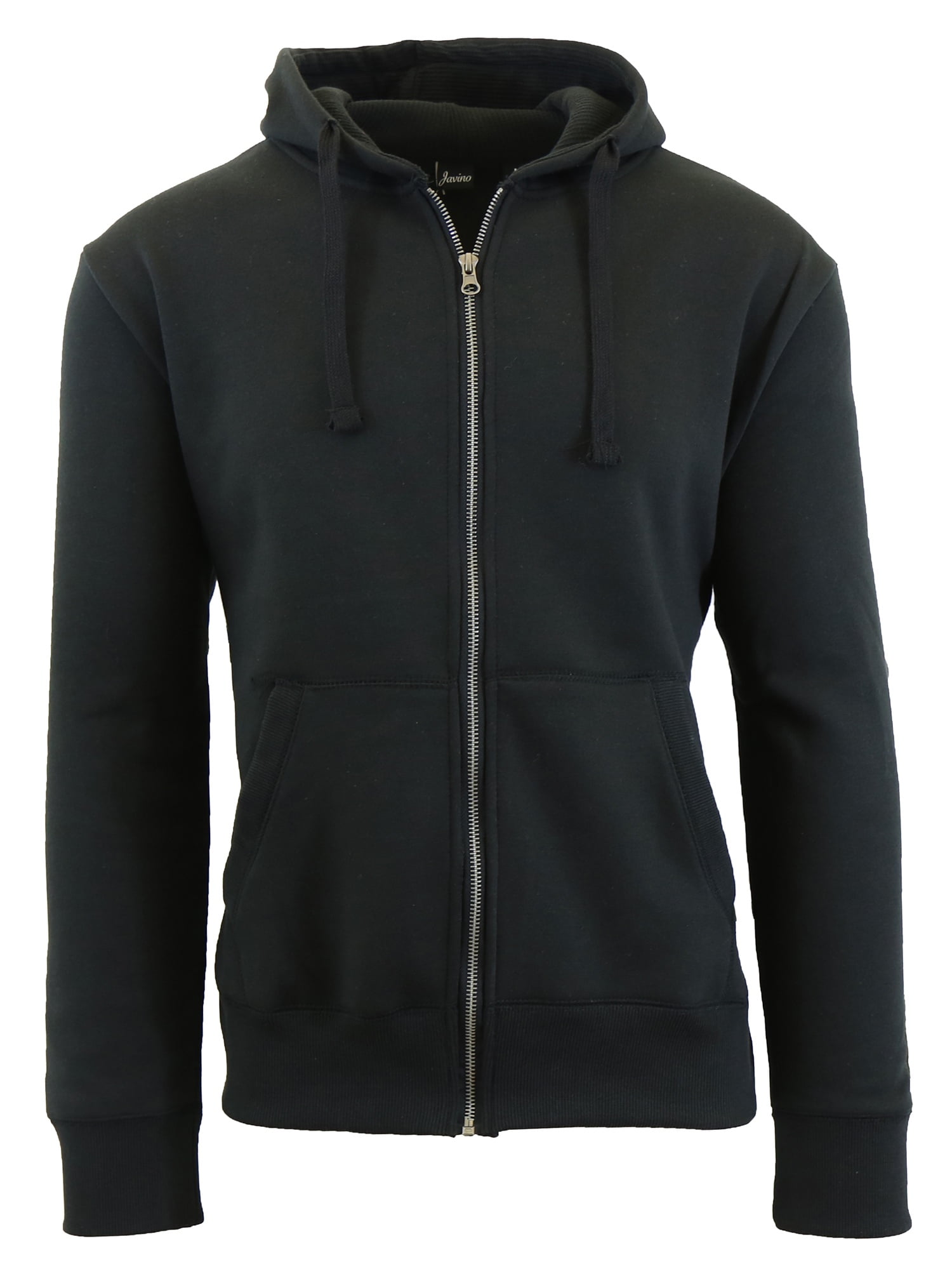 Mens Fleece Hoodie With Thermal Lined Hood Slim Fit Zip Up Sweater Walmart