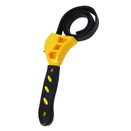 

Rubber Strap Wrench Adjustable Hand Held Lid Plumbing Tighten or Loosen L