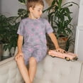 thumbnail image 4 of Balery Flamingo Conjunto de Pijama Infantil de Manga Corta con Estampado – Ropa de Dormir de Algodón Suave-Medium, 4 of 6