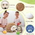 thumbnail image 3 of Juego de peluches con forma de erizo MaoGolan de 16 y 10 pulgadas con 4 frutas magnéticas, 3 of 7