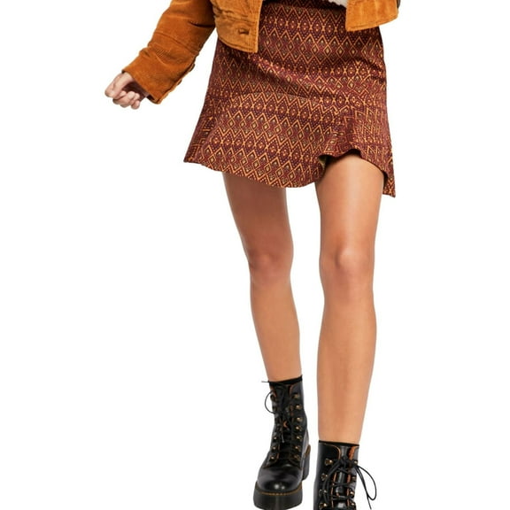 Free People Womens When In Rome Flared Skirt