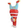 thumbnail image 7 of Adult Festival Inverted Clown Inflatable Dress Up Ball COS Props Activity Play Circus Style,Height 59"–74.8",Yellow, 7 of 7