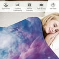 thumbnail image 3 of ARISTURING  Galaxy Blanket Soft Comfortable Purple Print Throw Blanket for Sofa Chair Bed Office, 3 of 6