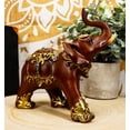 thumbnail image 2 of Ebros Thai Buddhism Decorated Feng Shui Elephant With Trunk Up Left Facing Figurine, 2 of 7