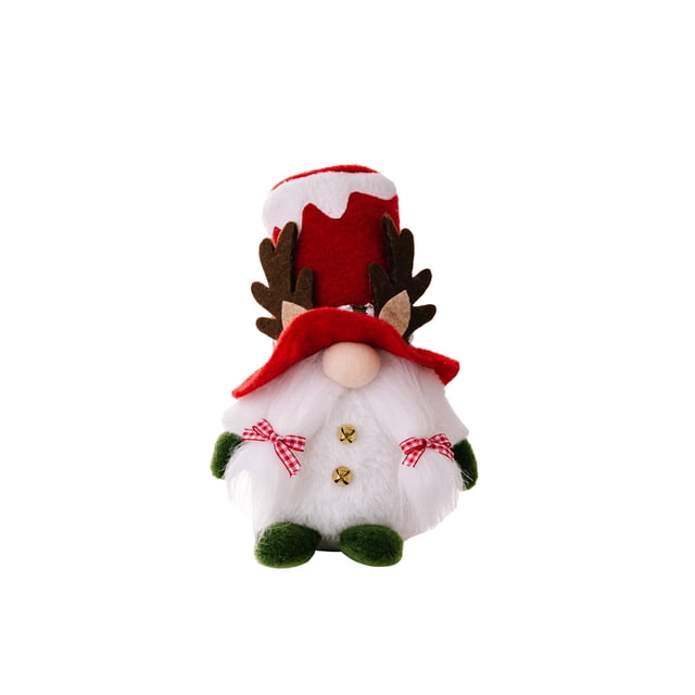 Naiovety Muñeco de gnomo, colgante de Navidad, decoraciones de barra de juguete para niños, colgantes de pared, artesanía de tela, suministros festivos Kits de decoración para fiestas Femenino Naiovety HA070368-02
