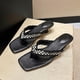 thumbnail image 5 of Amzcrzy Zapatos de mujer,Zapatos de mujer,Zapatillas de mujer, Sandalias de playa con punta cuadrada y tacón medio fino con diseño de espiga para mujer Sandalias Mujer Zapatillas De Casa, 5 of 7
