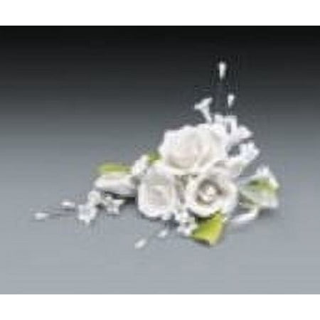Cake Decoration Gum Paste Rose Spray- White