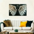 thumbnail image 5 of Shadudu Angel Wings Pictures Wall Decor Black and Wings Wall Art Angel Art Abstract Angel Painting Angel Wings Artwork Angel Wing Canvas Wall Art Angel Wings Canvas Print 1 36x24in, 5 of 7