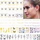 thumbnail image 1 of 54 Hojas de Tatuaje de Cara de Pecas con Brillo Dorado 150+ Piezas Pegatinas de Tatuaje Temporal con Brillo de Cara de Halloween Pecas Brillantes Gemas Metálicas para la Cara Pecas Falsas Accesorios d, 1 of 2