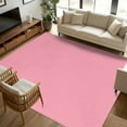 thumbnail image 3 of Pink Area Rugs 5x7 for Living Room, Farmhouse Solid Pink Color Modern Art Non Slip Washable Rug Runner, Low Pile Indoor Floor Carpet Mat Bathroom Rugs for Bedroom, Kids Room, 3 of 9