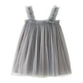 thumbnail image 1 of GDREDA Robes d'Été pour Fille Robes de Fête Sans Manches pour Tout-Petits Vêtements de Danse Fête Gris Foncé, 5-6 Ans, 1 of 3