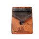 thumbnail image 1 of Piano de pulgar Kalimba, Piano de dedo Mbira portátil de 21 teclas con martillo de afinación e instrucciones de estudio, regalo de Navidad, 1 of 5