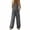 Gray, variant on POIUYTR Women's Cotton Linen Jumpsuits Summer V Neck Button Sleeveless Romper Casual Loose One-Piece Trousers
