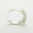 thumbnail image 4 of LBG British Made 9k White Gold Cubic Zirconia Womens Anniversary Ring - 33 size options - Size 6.75, 4 of 7