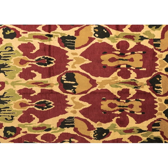 Ahgly Company Indoor Rectangle Abstract Brown Modern Area Rugs, 8' x 10'