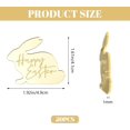thumbnail image 2 of GFDYREE Rabbit Happy Easter Cupcake Toppers, 20pcs Gold Cake Topper Easter Cake Topper Acrylic Cake Party Rabbit Decorations for Easter Day, 2 of 4