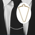 thumbnail image 3 of Cadena de corbata para hombres Zulema Oro Accesorios Broche, 3 of 8