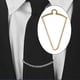 thumbnail image 1 of Cadena de corbata para hombres Perfecl Espiga Oro, 1 of 8