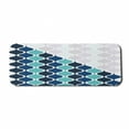 thumbnail image 1 of Abstract Computer Mouse Pad, Wavy Curved Tone Stripes with Spiral Swirl Lines Pattern, Rectangle Non-Slip Rubber Mousepad Large, 31" x 12" Gaming Size, Turquoise Dark Blue, by Ambesonne, 1 of 2