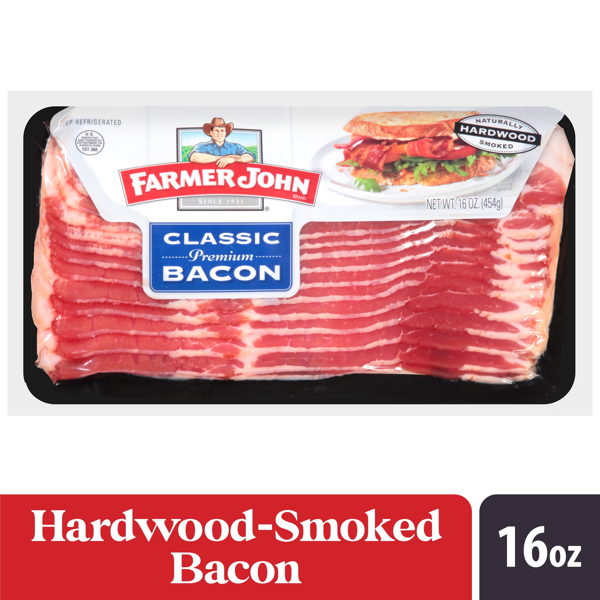 Farmer John Classic Premium Bacon, 16 oz