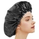 thumbnail image 4 of Gorro de satén, gorro de seda, gorro para dormir, diseño de tela de doble capa., 4 of 5