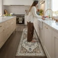 thumbnail image 3 of PABUBE Kitchen Mat 24"x59", Waterproof & Oil Proof Kitchen Rug, Persian Vintage Decor, 0.4" Thick Cushioned Anti Fatigue Kitchen Mat for Floor, Easy Clean, Non-Slip Kitchen Floor Mat, 3 of 9
