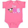 thumbnail image 3 of Inktastic I'm 1 Cute Cow and Polka Dots Boys or Girls Baby Bodysuit, 3 of 5