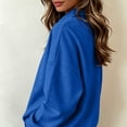 thumbnail image 4 of Karymi Cute Tops for Women Fake Two Piece Collared V Neck Sweatshirt, Solid Layered Shirt Long Sleeve Pullover Top, Fall Winter Daily Streetwear Outfits Going Out Tops for Women, 4 of 8