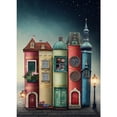 thumbnail image 1 of Puzle MISITU Book City 1000 piezas 50x70 cm Challenging, 1 of 7