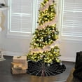 thumbnail image 6 of Black Christmas Tree Skirt, CXALSSY 48 inches Round Christmas Tree Skirt for XMAS Party Christmas Tree Decoration, 6 of 7