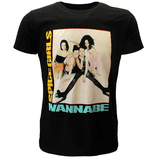 Spice Girls - Camiseta Wannabe para Adultos Unisex (Negro)