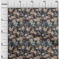 thumbnail image 2 of oneOone Cotton Poplin Light Brown Fabric Asian Floral Craft Projects Decor Fabric Printed By The Yard 56 Inch Wide, 2 of 4