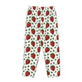 thumbnail image 5 of Goofa Strawberry Printed Soft Pajama Pants for Women, Wide Leg Comfy Casual Lounge Yoga Pants-X-Large, 5 of 9