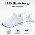 thumbnail image 3 of RomenSi Women's Running Shoes, Easy to Put On, Comfortable Slippers, Walking, Sports, Fashionable Athletic Shoes, Tennis, Jogging, Gym Workout, Size 5.5-11, 3 of 13