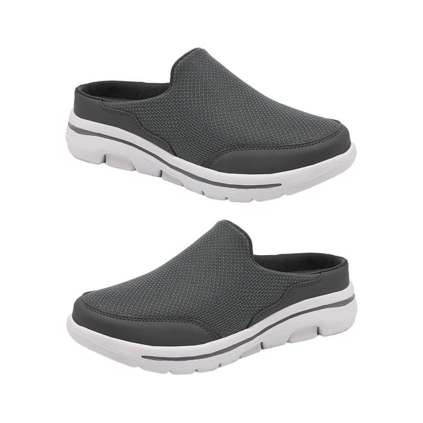 Sonducket 1 par de chanclas con cubierta de malla de estilo informal para mujer, zapatillas de tacón plano para fiesta de viaje para niñas, Type2 NO2
