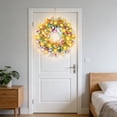 thumbnail image 7 of Easter Wreath with Lights 40cm - Colorful Artificial Spring Wreath Decorations (Light), 7 of 7