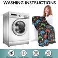 thumbnail image 6 of Wearable Oversized Blanket,Multicolor Controllers Games Icons Black Pattern Wearable Blanket Hoodie for Adults,Cozy Hooded Blankets with Super Pockets,Super Warm Fuzzy Pullover for Women & Men, 6 of 6