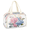 Beige, variant on Jiaoprinted Spring Floral Travel Toiletry Bag for Women, Large Wide-open Makeup Bag, Hydrangea Rose Waterproof Cosmetic Bag Organizer with Handle