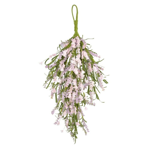 Fake Flower Bouquet 2Pcs Thanksgiving Autumn Fall 25Inch Front Door Wreath For Fall Decorations Christmas Halloween Wall Decor,Purple Household Imitation