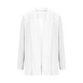 thumbnail image 6 of Fanxing Women's Fashion Long Sleeve Cardigan Jacket Coat Flowy Open Front Long Cardigans Costumes Fall White,L, 6 of 7