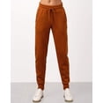 thumbnail image 2 of URBAN DAIZY Women's Elastic Waistband Jogger Sweatpants Drawstring Fleece Lounge Active Casual Pants with Pockets A20_OP1813 BROrange S, 2 of 7